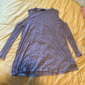 Long Sleeved cut out shoulder shirt